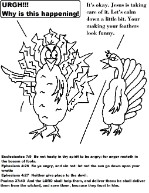 Mad Turkey Coloring Page With Scripture Sunday School